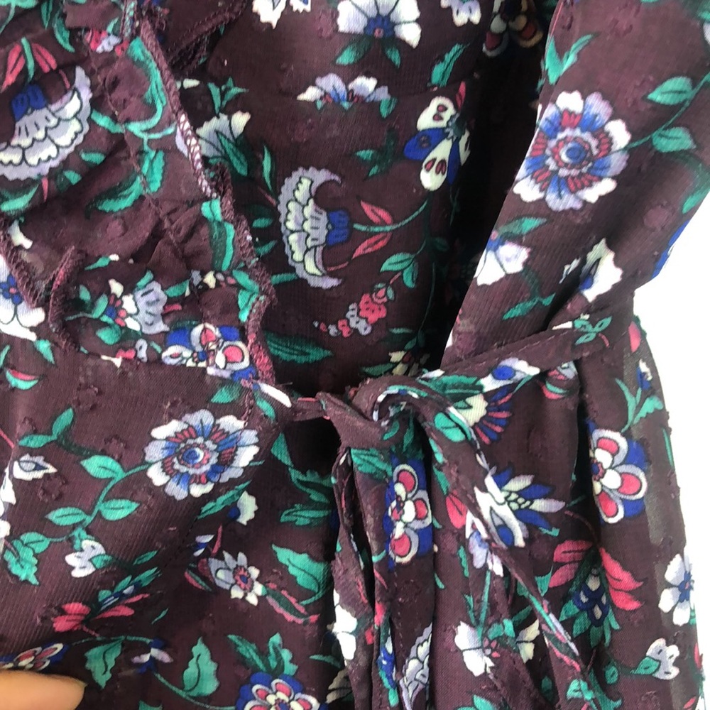 FRANCESCAS FLORAL WRAP DRESS - Picture 4 of 6